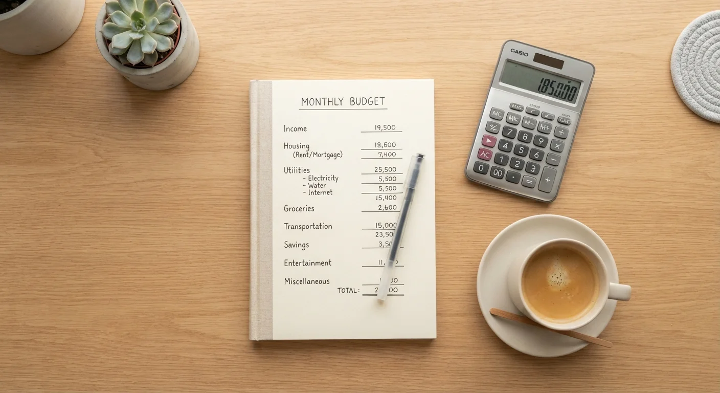 Building Your First Monthly Budget From Scratch