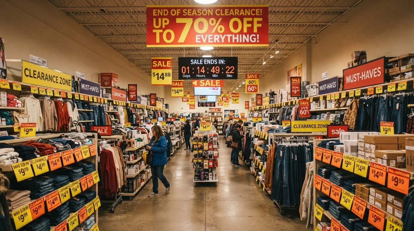 Clearance, Flash Sales, and Seasonal Markdowns: How Each Discount Type Actually Works