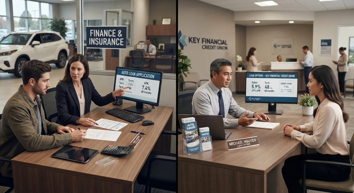 Dealer Financing vs. Bank or Credit Union Loans