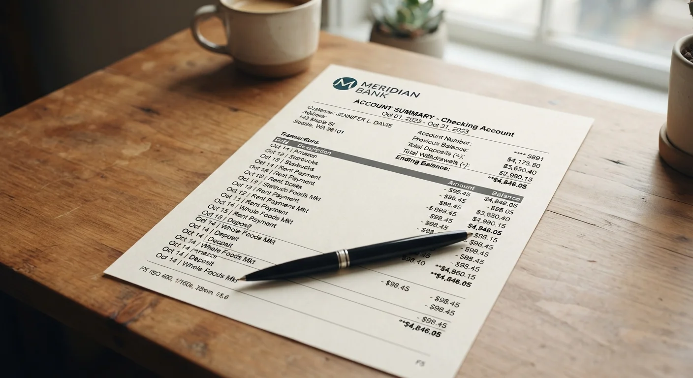 Reading Your Bank Statement: A Field Guide to the Numbers
