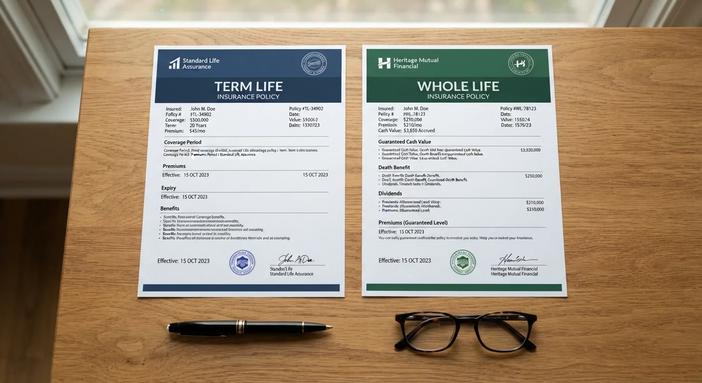 Term Life vs. Whole Life Insurance: How the Two Structures Compare